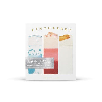 FinchBerry Bath & Body Soap Set Holiday Hand Crafted All Natural Beautiful Soap & Bath Gift Sets by Finchberry